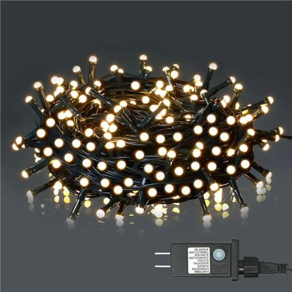 String Lights Outdoor/Indoor, 200LED Ultra-Bright Christmas Tree Lights,72FT - Picture 5 of 6